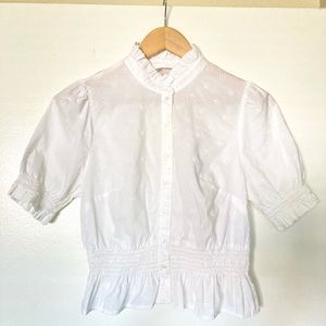 Embroidered White Blouse